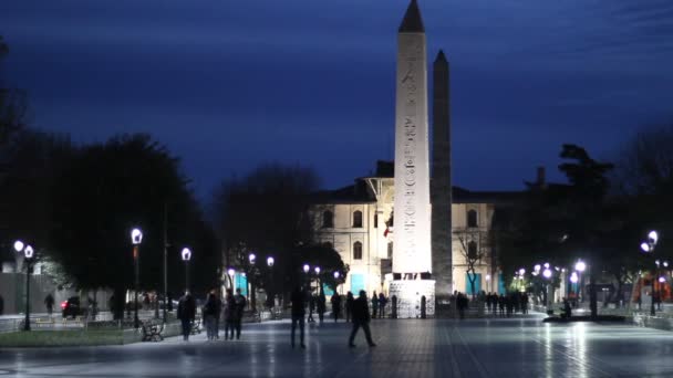 Obelisco Egiziano Piazza Sultanahmet Istanbul — Video Stock