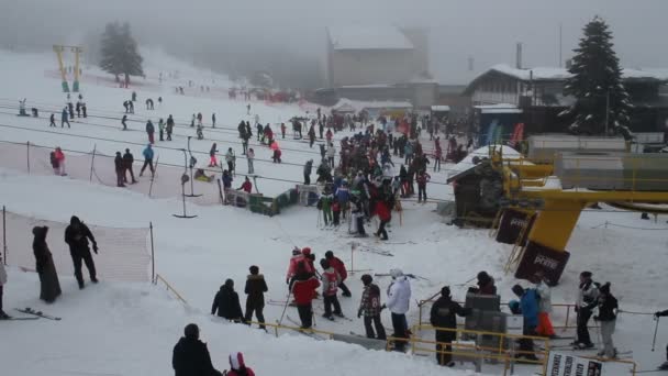Uludağ Bursa Türkiye Ocak 2019 Uludağ Ski Resort Otel Alan — Stok video
