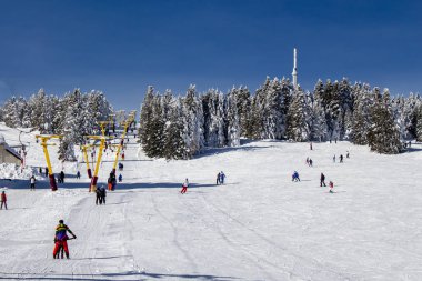 Uludağ, Bursa / Türkiye - 22 Ocak 2019: Uludağ Ski Resort otel alan-1