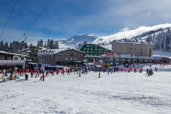 Uludag Bursa Turkey January 2019 Uludag Ski Resort Hotels Area — Stock Photo, Image