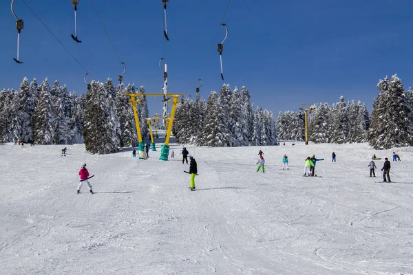 Uludag Bursa Τουρκία Ιανουαρίου 2019 Χιονοδρομικό Κέντρο Του Ουλουντάγκ Ξενοδοχεία — Φωτογραφία Αρχείου