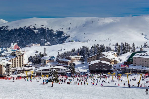 Uludağ, Bursa / Türkiye - 22 Ocak 2019: Uludağ Ski Resort otel alan-1
