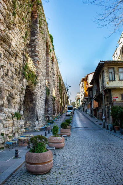 Fatih Istambul Turquia Março 2019 Uma Rua Bairro Fatih Istanbul — Fotografia de Stock