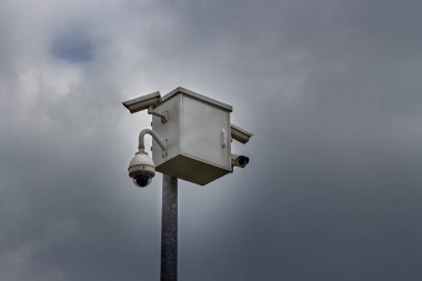 CCTV güvenlik kameraları için şehir ve sokak