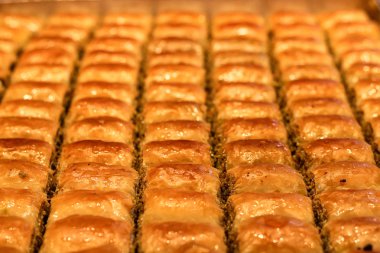 Türk tatlısı baklava yakın çekim