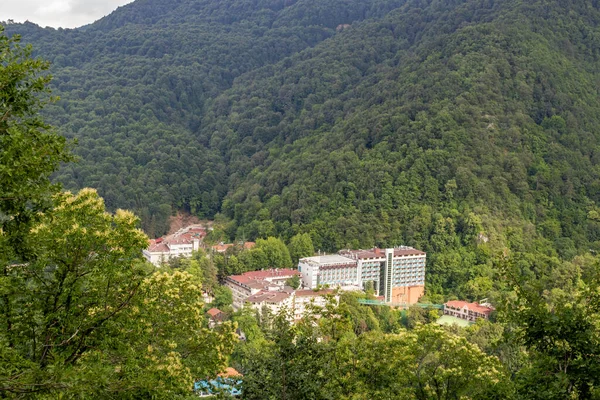 Oylat, Bursa / Türkiye - 26 Haziran 2020: Oylat kaplıcaları ve termik hamamlar