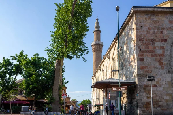 Bursa Turecko Června 2020 Mešita Ulu Cami Pohled Bursa Turecko — Stock fotografie