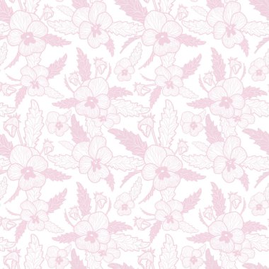 Vektör pembe homo doku. Çiçek vektör tekrar sorunsuz doku