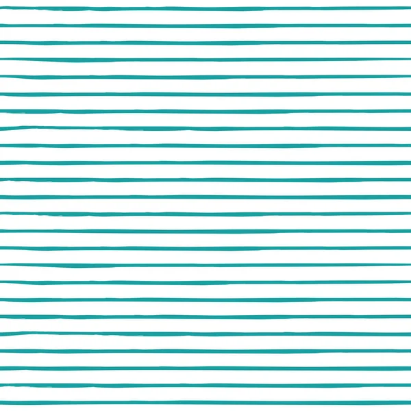 Patrón sin costura vectorial con rayas dibujadas a mano. Líneas horizontales azules dibujadas a mano . — Archivo Imágenes Vectoriales