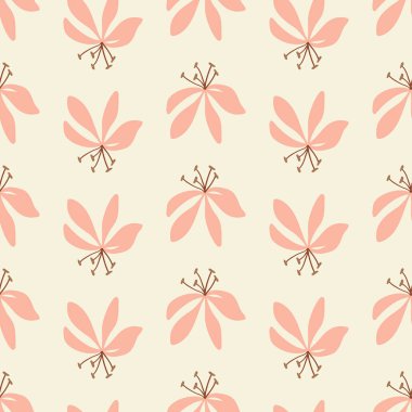 Vektör küçük çiçeklerle sorunsuz desen tekrar .