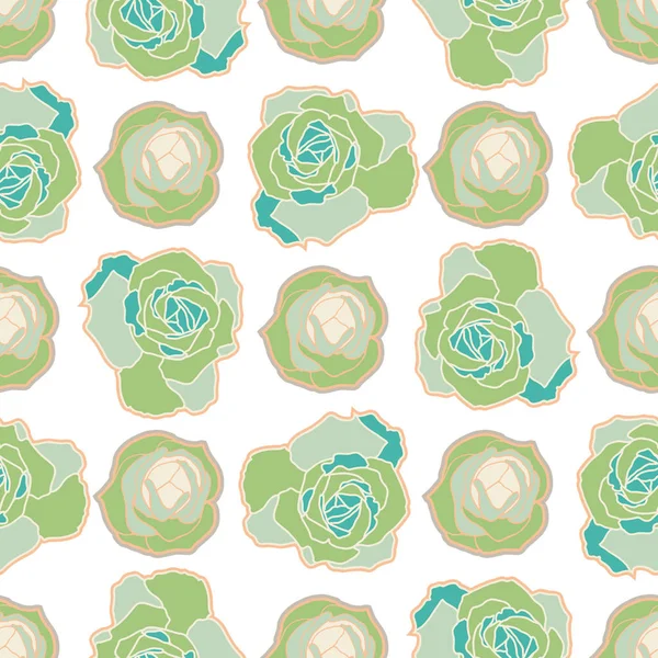 Vector repeat seamless pattern with roses.