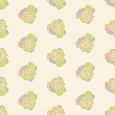 Vektör tekrar dikişsiz desen güller ile.