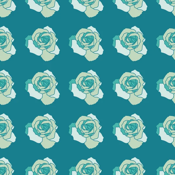 Vektör tekrar dikişsiz desen güller ile.