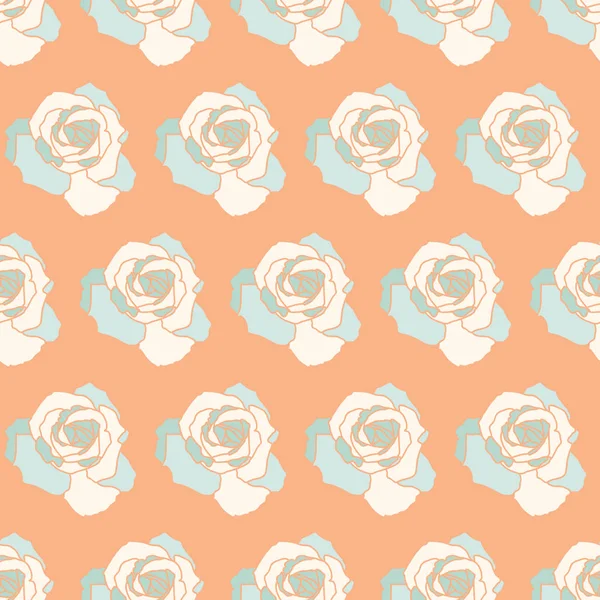 Vektör tekrar dikişsiz desen güller ile.