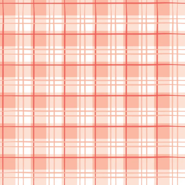 Plaid vectoriel répéter le modèle sans couture. Rose pastel — Image vectorielle