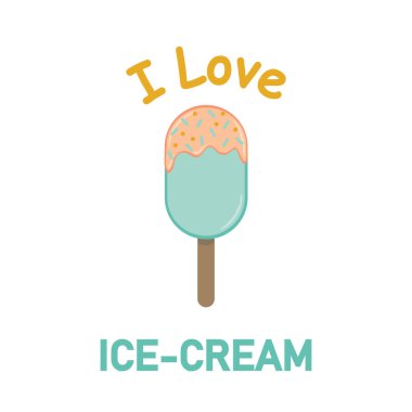 Vektör Dondurma illüstrasyonuna bayılırım.