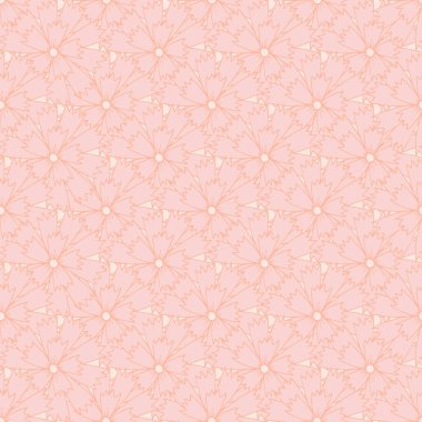 Karanfillerle kusursuz deseni tekrarla.