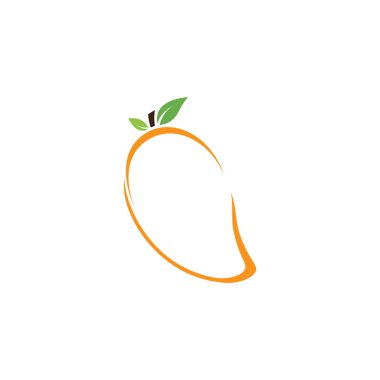 Mango düz stil. Mango vektör logosu