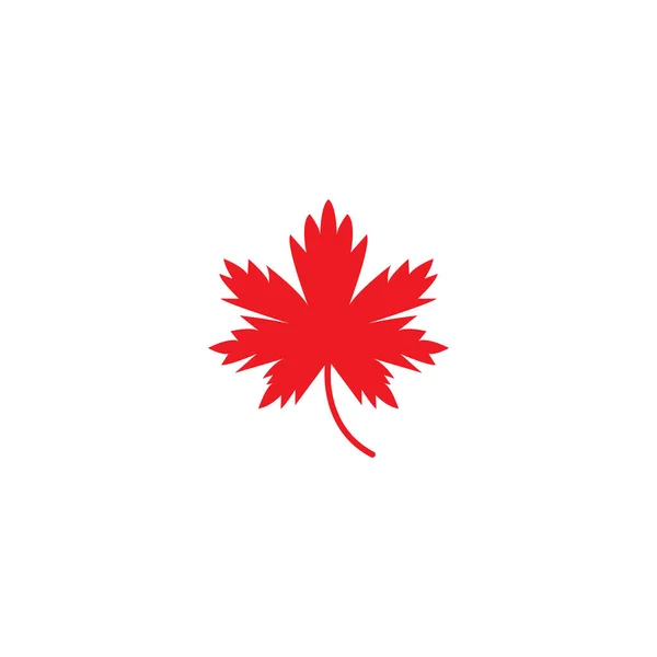 Stylizovaná Ikona Loga Maple Leaf Foliage — Stockový vektor