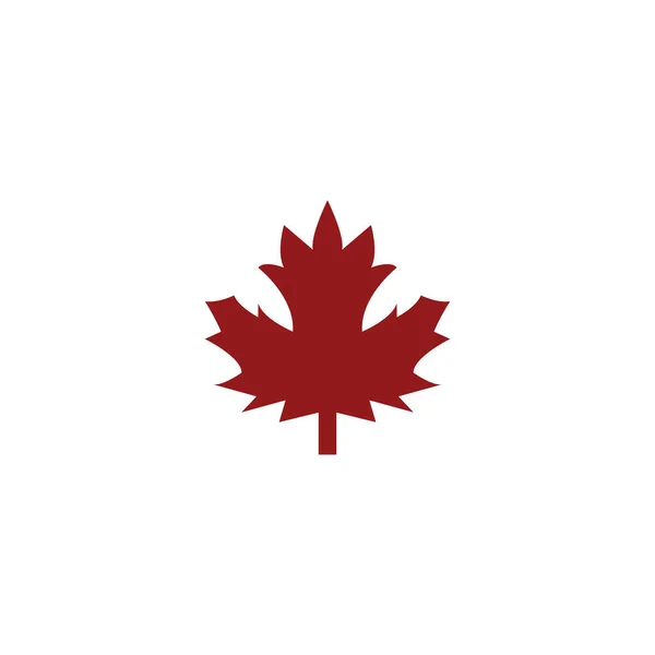 Stiliserad Höst Maple Leaf Foliage Logotyp Ikon — Stock vektor