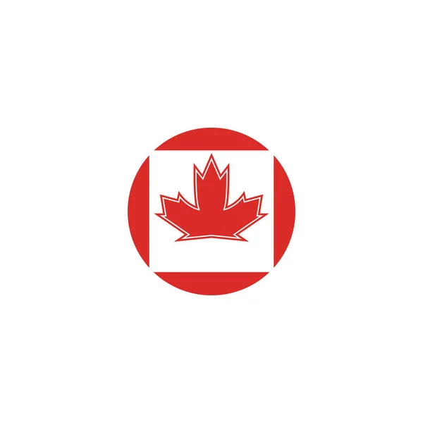 Stylizovaná Ikona Loga Maple Leaf Foliage — Stockový vektor