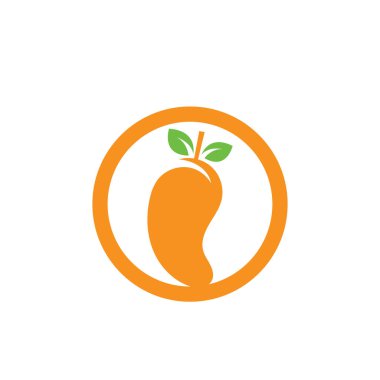 Mango vektör logosu simge vektör şablonu