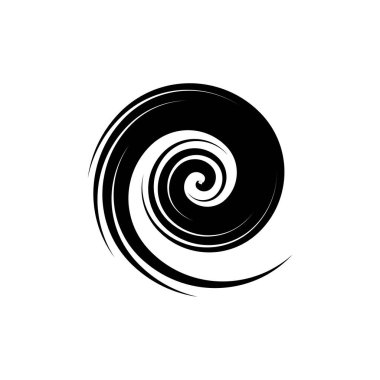 Mavi Tornado logosu sembolü soyut Kasırga Logosu Sembolü, Tayfun vektör çizimi