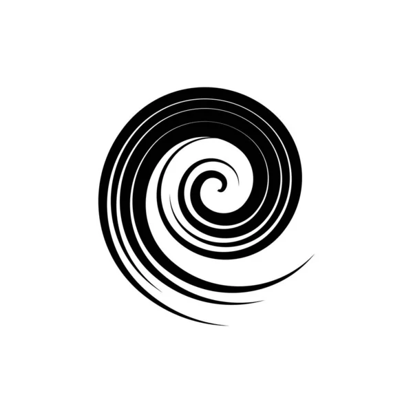 Символ Логотипа Circle Blue Tornado Изолирован Символ Логотипа Урагана Векторная — стоковый вектор