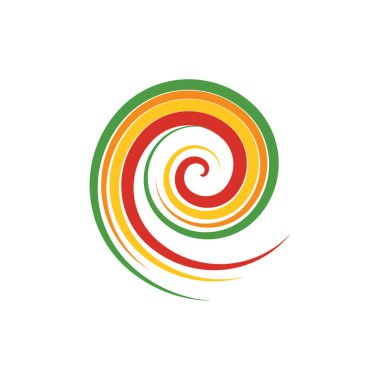 Mavi Tornado logosu sembolü soyut Kasırga Logosu Sembolü, Tayfun vektör çizimi
