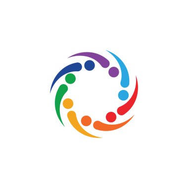 Evlat Edinme ve Toplum Bakımı Logo şablonu vektör simgesi