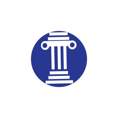 sütun Logo Şablonu vektör çizimi