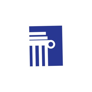 sütun Logo Şablonu vektör çizimi