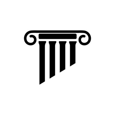 sütun Logo Şablonu vektör çizimi