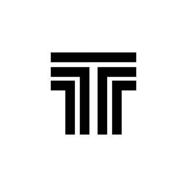 sütun Logo Şablonu vektör çizimi