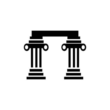 sütun Logo Şablonu vektör çizimi