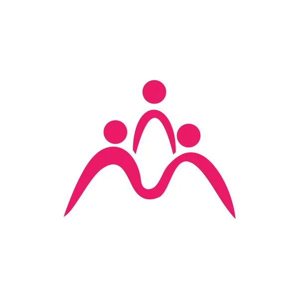 Antagande Och Samhällsvård Logotyp Vektor Ikon — Stock vektor