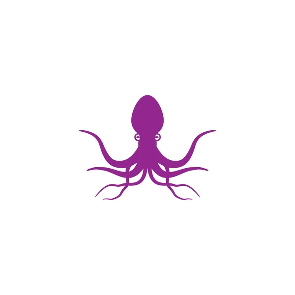 Modèle Vectoriel Silhouette Octopus Illustration Vectorielle Poulpe — Image vectorielle