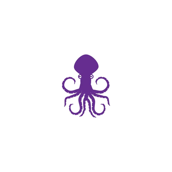 Modèle Vectoriel Silhouette Octopus Illustration Vectorielle Poulpe — Image vectorielle