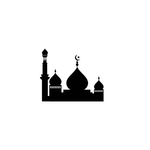 Mezquita Islámica Logotipo Vector Icono Plantilla — Vector de stock