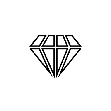 Diamond Logo Şablonu vektör çizimi tasarımı
