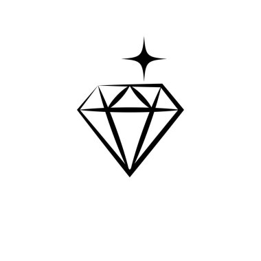 Diamond Logo Şablonu vektör çizimi tasarımı