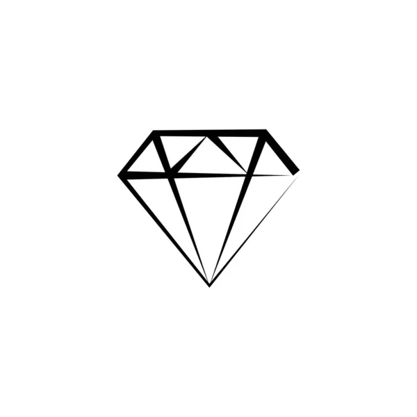 Diamond Logo Şablonu Vektör Çizimi Tasarımı — Stok Vektör