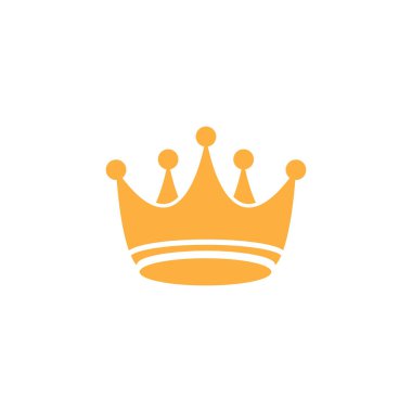 Crown Logo Şablonu vektör çizimi