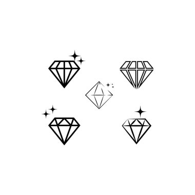 Diamond Logo Şablonu vektör çizimi tasarımı