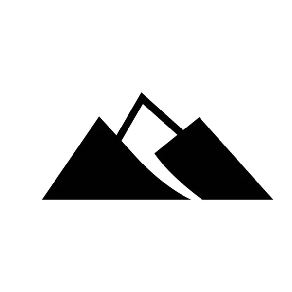 Berg Ikone Logo Geschäftsvorlage Vektor — Stockvektor