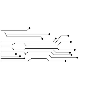 Soyut gelecek dijital bilim teknolojisi kavramı