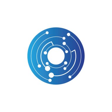 Soyut gelecek dijital bilim teknolojisi kavramı