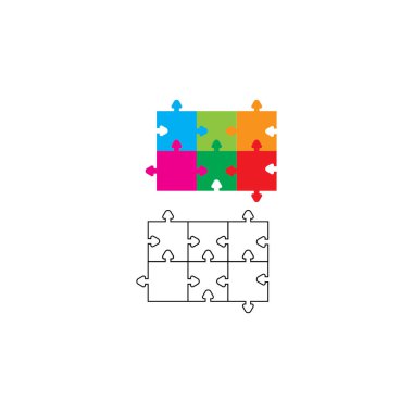 Bulmaca vektör vektör çizimi