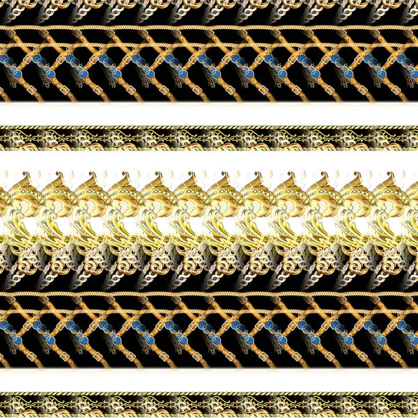 linear gold baroque pattern