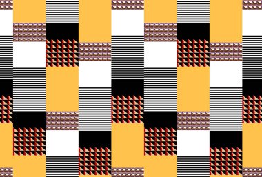 koyu sarı geometrik desen